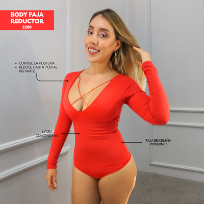 BODY FAJA COLOMBIANA - MANGA LARGA 2200