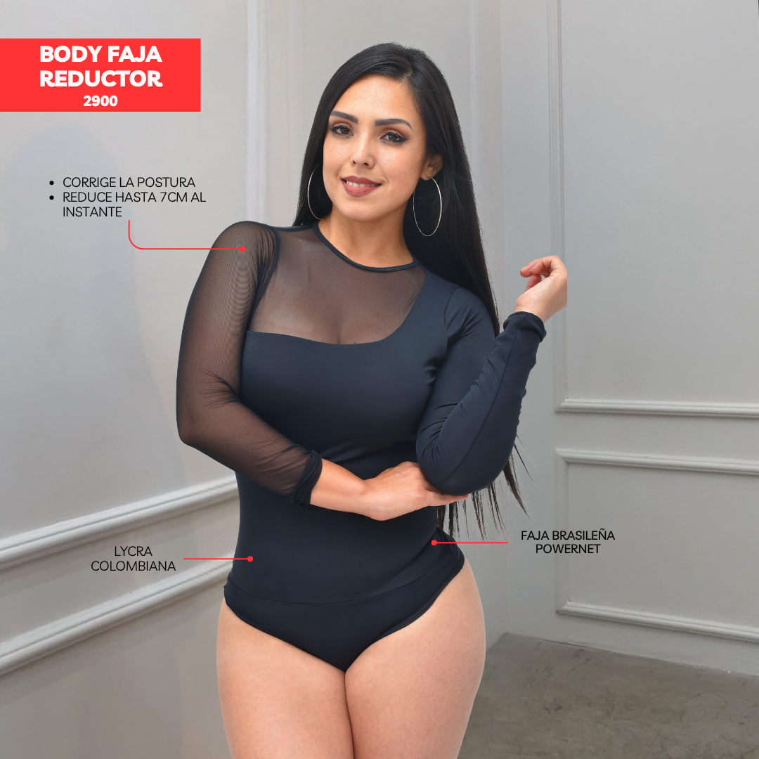 BODY FAJA COLOMBIANA - MANGA LARGA 2900