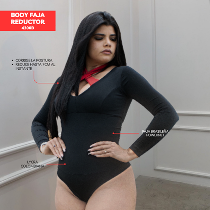 BODY FAJA COLOMBIANA - MANGA LARGA 4300B