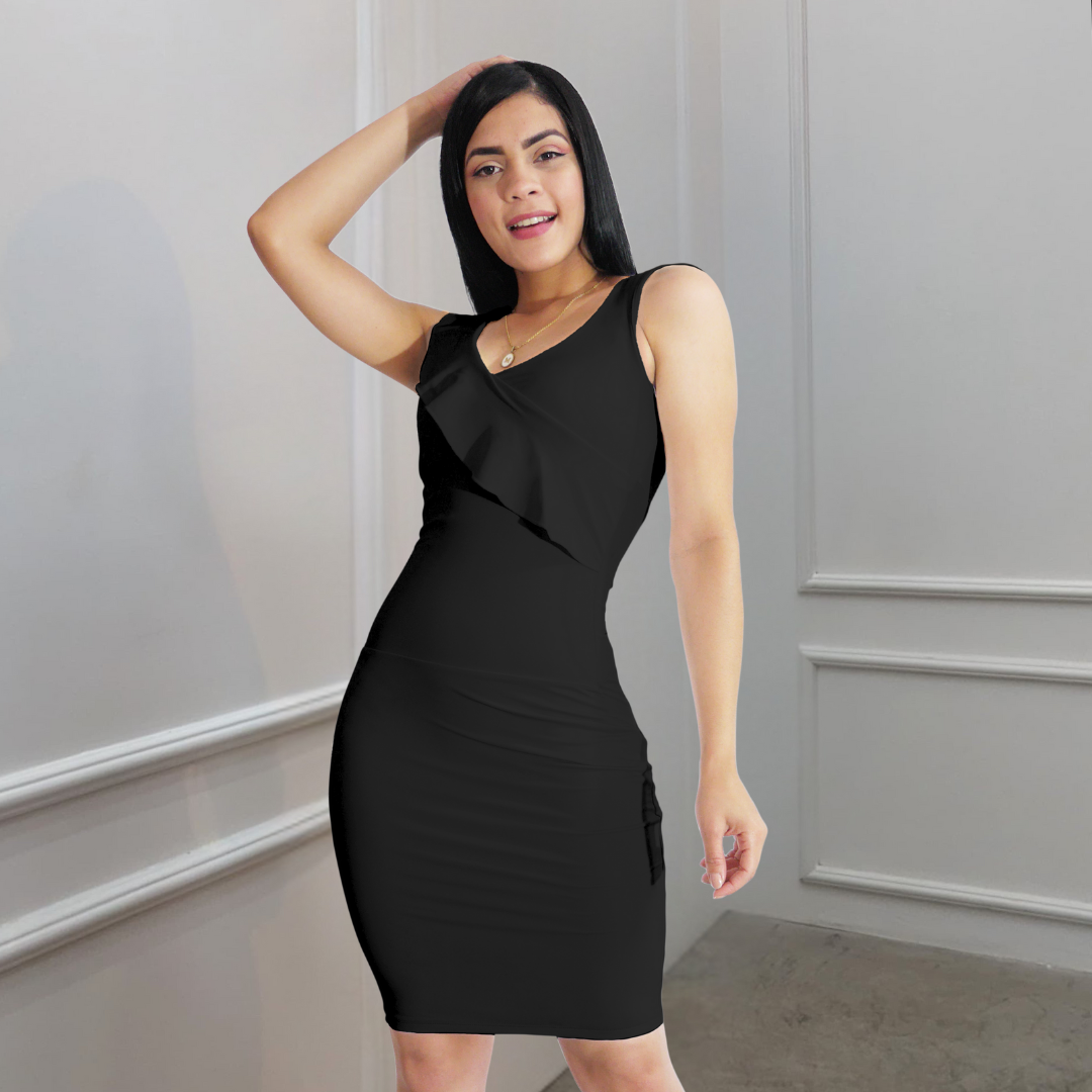 VESTIDO FAJA REDUCTOR COLOMBIANO - CASUAL V5600L