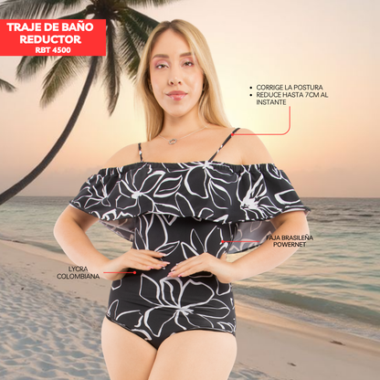 TRAJE DE BAÑO CON FAJA CASUAL RBT4500