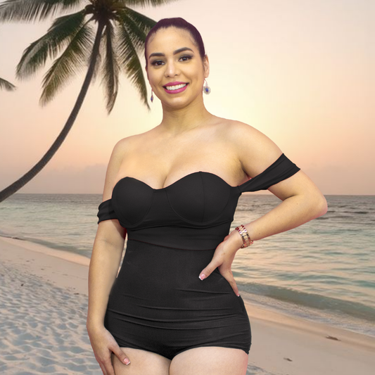 TRAJE DE BAÑO CON FAJA CASUAL RBTC1002SH