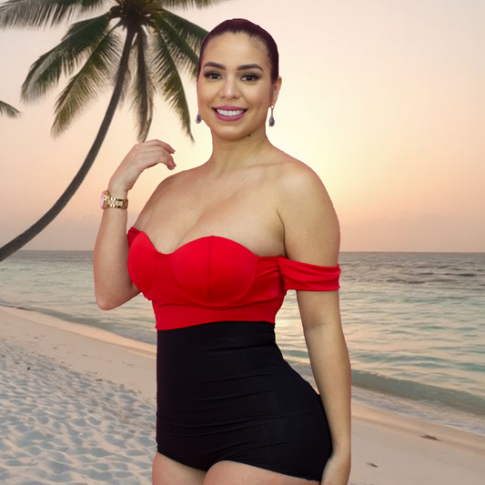 TRAJE DE BAÑO CON FAJA CASUAL RBTC1002SH