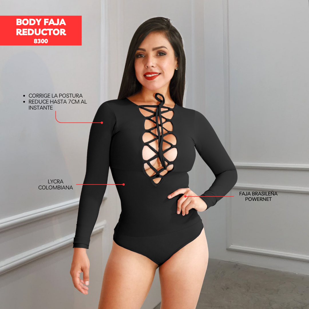 BODY FAJA COLOMBIANA - MANGA LARGA 8300