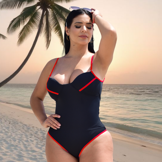 TRAJE DE BAÑO CON FAJA CASUAL RBTC9025