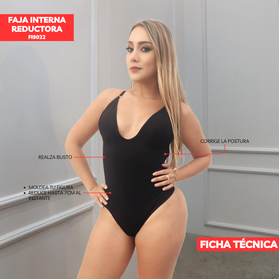 FAJA INTERNA BODYS POWERNET -TIPO V PROFUNDO  Y CON COPAS FI9022
