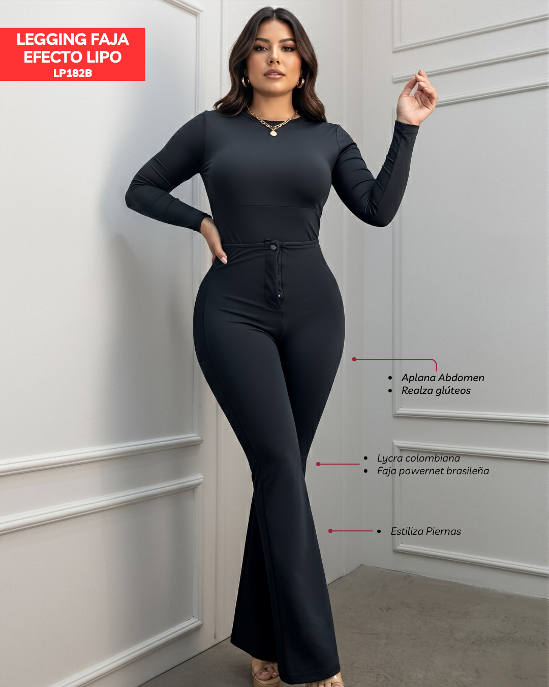 LEGGINS FAJA EFECTO LIPO EXCLUSIVE LP182B