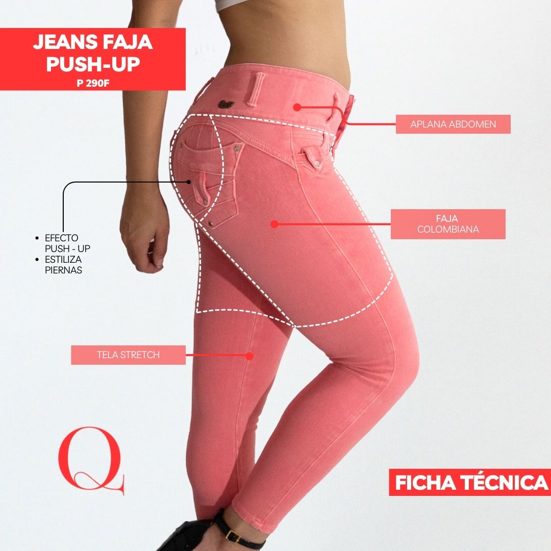 Jeans con Faja Levanta Glúteos 290F