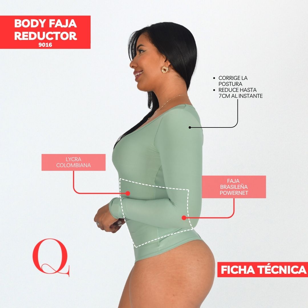 Body Faja Reductor Algodón 9016 MENTA
