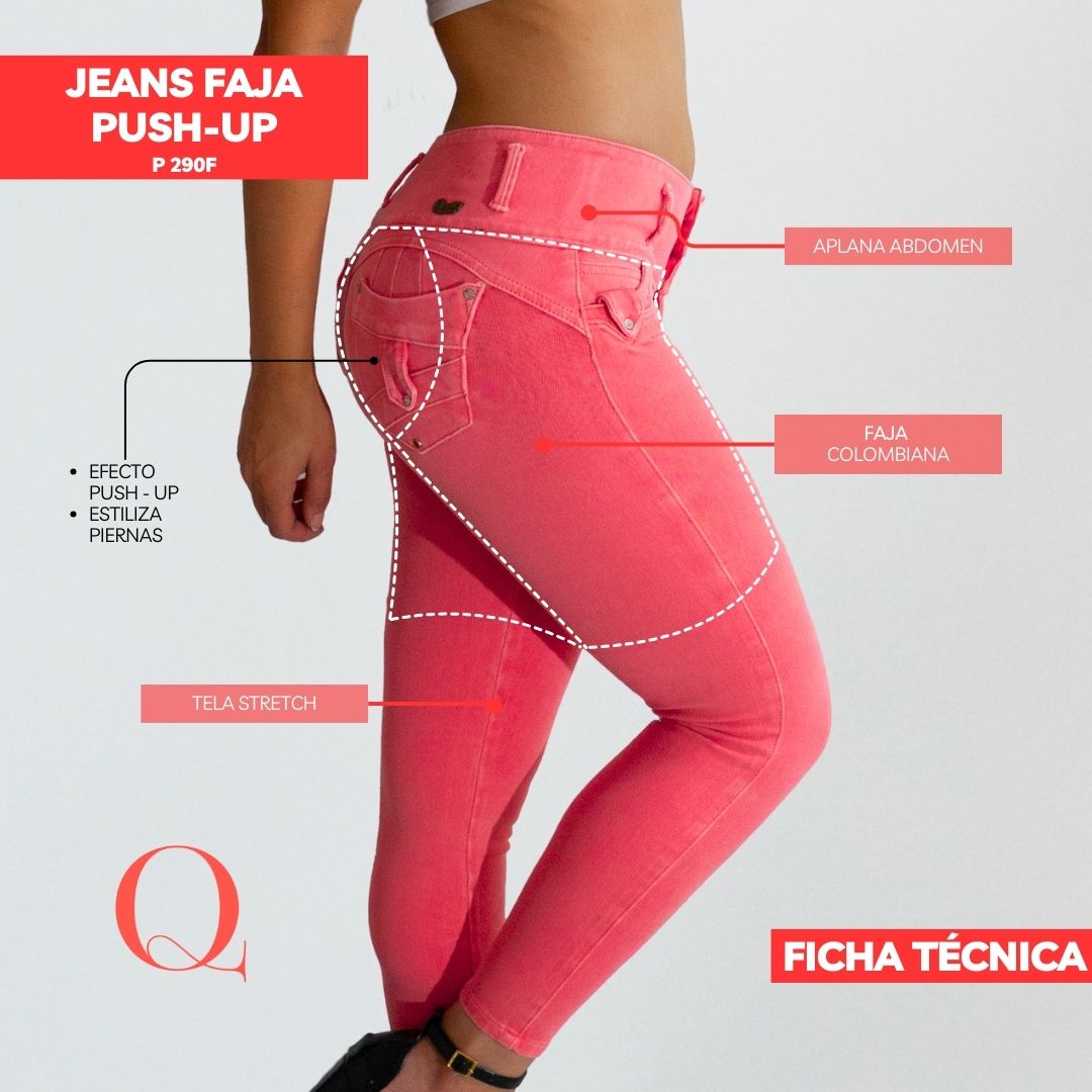 Jeans con Faja Levanta Glúteos 290F