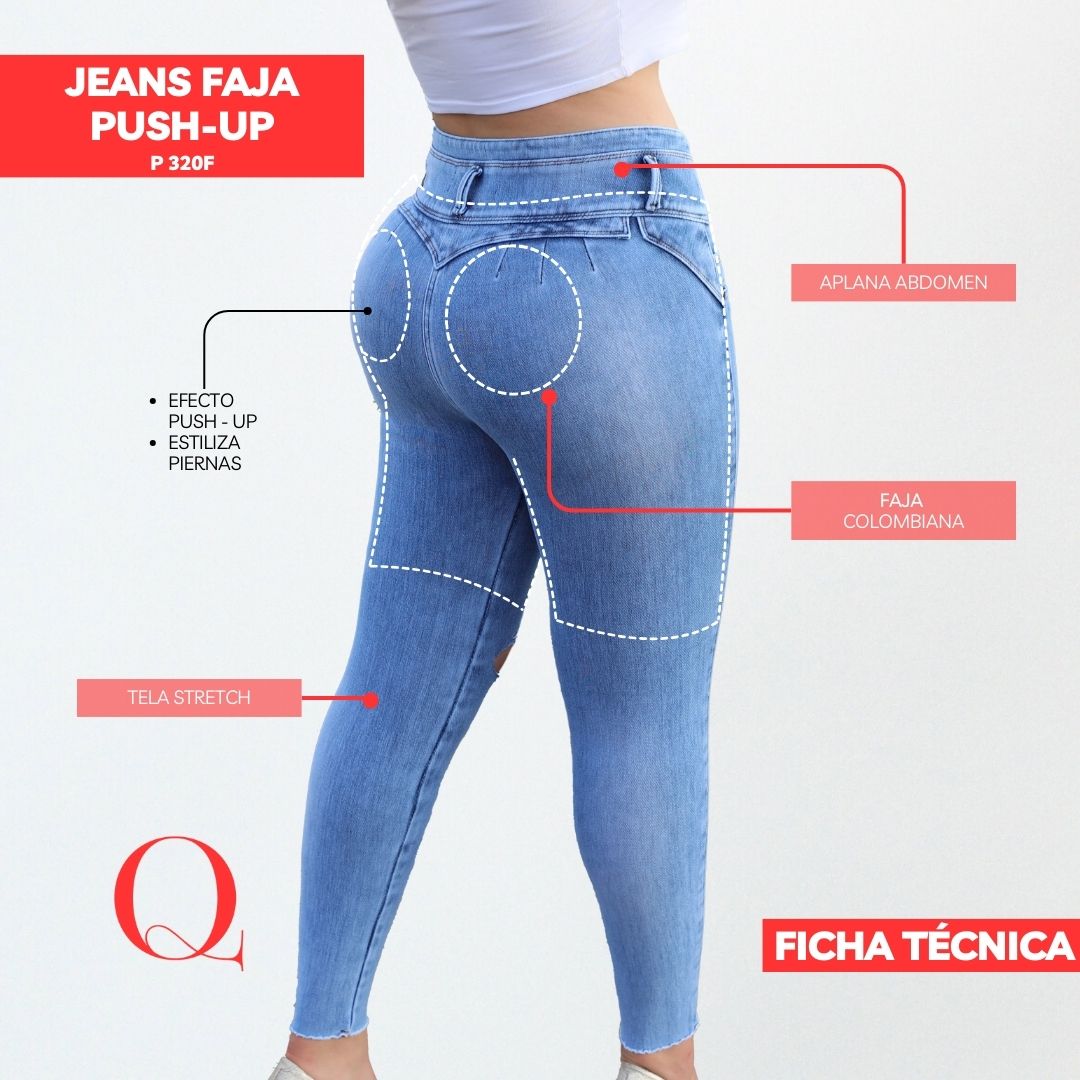 Jeans Faja Levanta Glúteos 320F