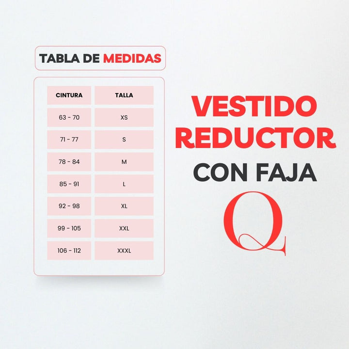 Vestido con Faja Reductor V5200BL