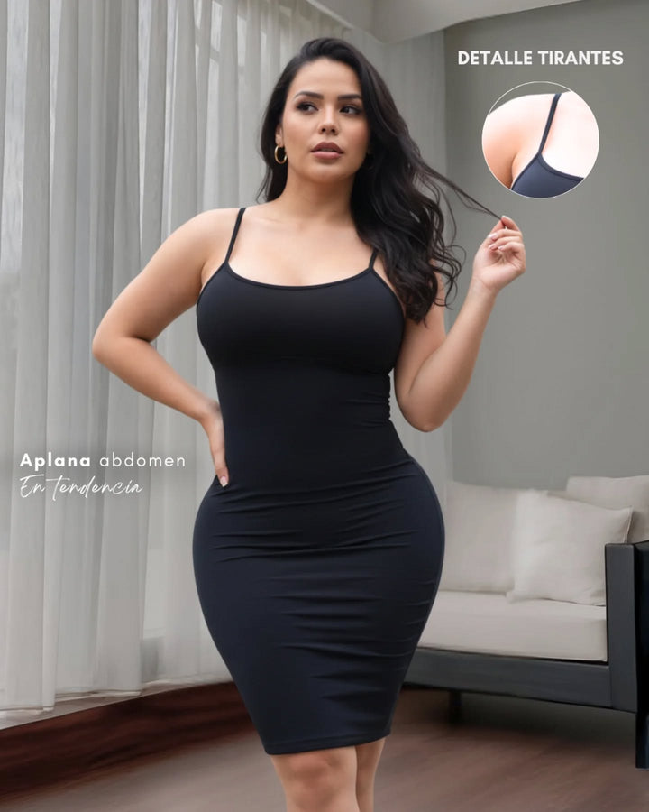 VESTIDO FAJA REDUCTOR COLOMBIANO - BASIC V6400L