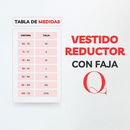 VESTIDO FAJA REDUCTOR COLOMBIANO - BASIC V6400L