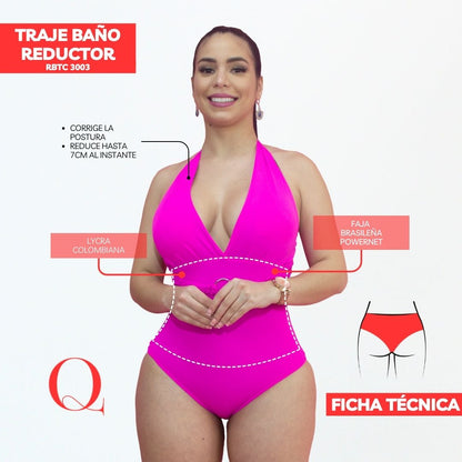 Traje de Baño con Faja Reductor RBTC3003 (CALZON ESTANDAR)