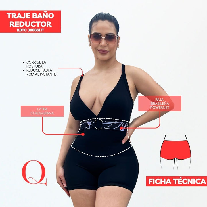 Traje de Baño con Faja Reductor RBTC3006SHT