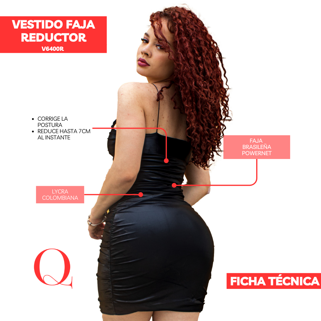 Vestido con Faja Reductor V6400