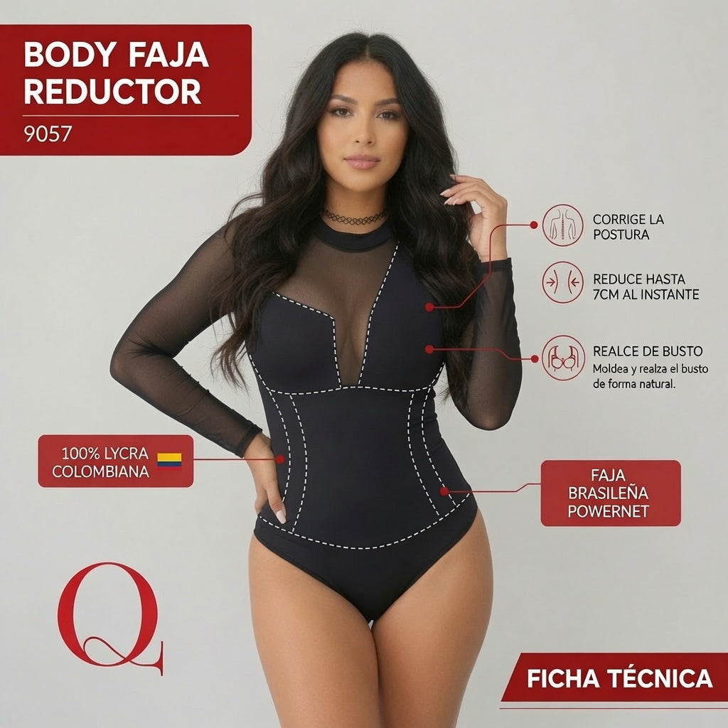 BODY FAJA REDUCTOR COLOMBIANO - MODA 9057