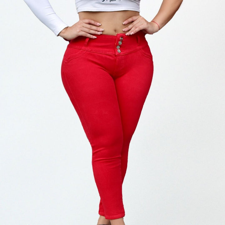 Jeans con Faja Levanta Glúteos 590F
