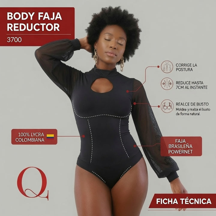 BODY FAJA REDUCTOR COLOMBIANO - MODA 3700