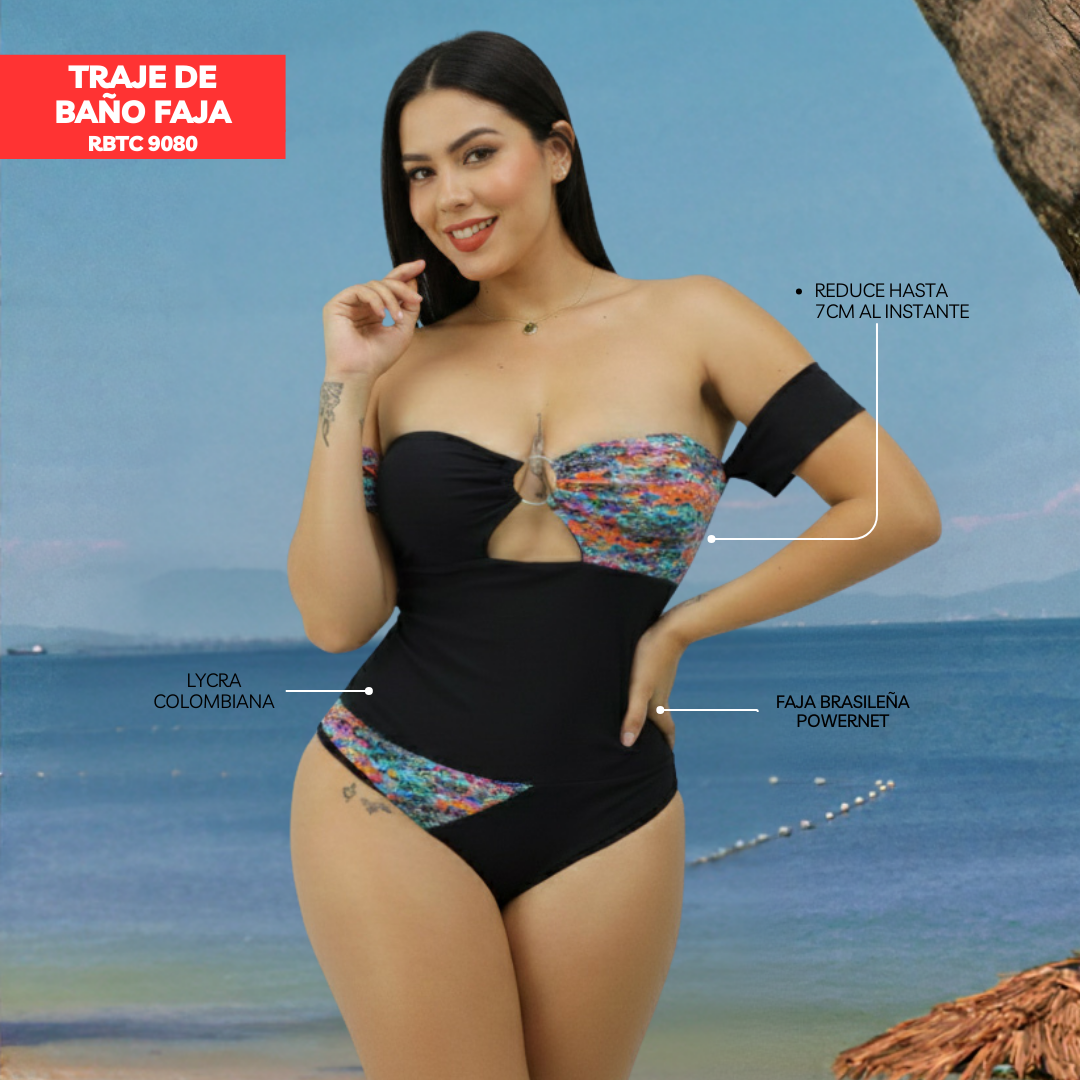 TRAJE DE BAÑO CON FAJA RBTC9080 SUMMER 2024 - 2023