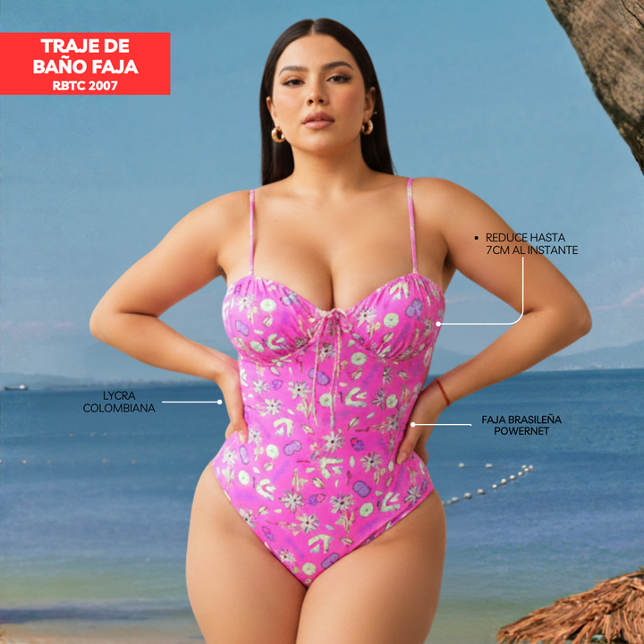 TRAJE DE BAÑO CON FAJA RBTC2007 SUMMER 2023 - 2024