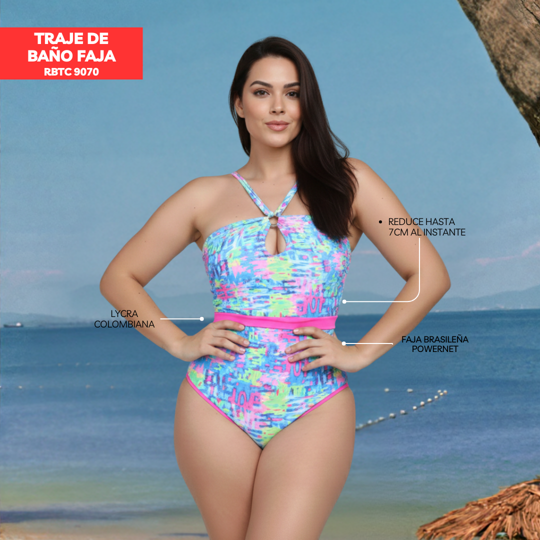 TRAJE DE BAÑO CON FAJA RBTC9070 SUMMER 2023 - 2024