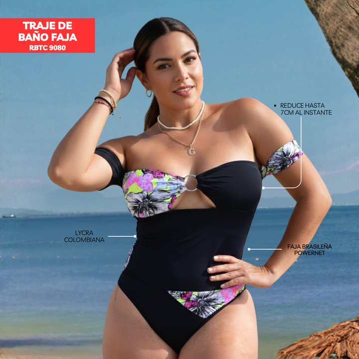 TRAJE DE BAÑO CON FAJA RBTC9080 SUMMER 2023 - 2024