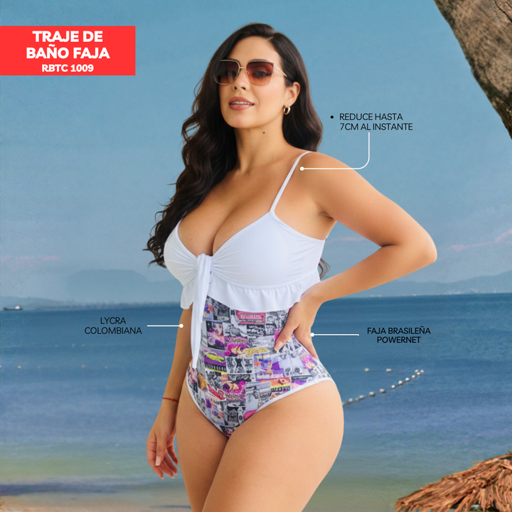 TRAJE DE BAÑO CON FAJA RBTC1009 SUMMER 2023 - 2024