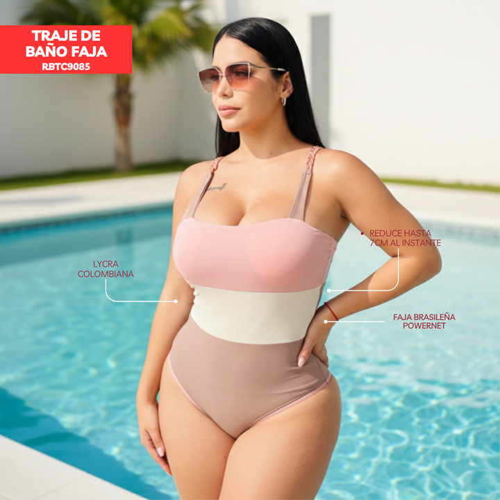 TRAJE DE BAÑO CON FAJA MODA RBTC9085
