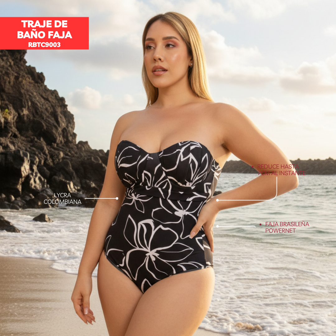 TRAJE DE BAÑO CON FAJA EXCLUSIVE RBTC9003