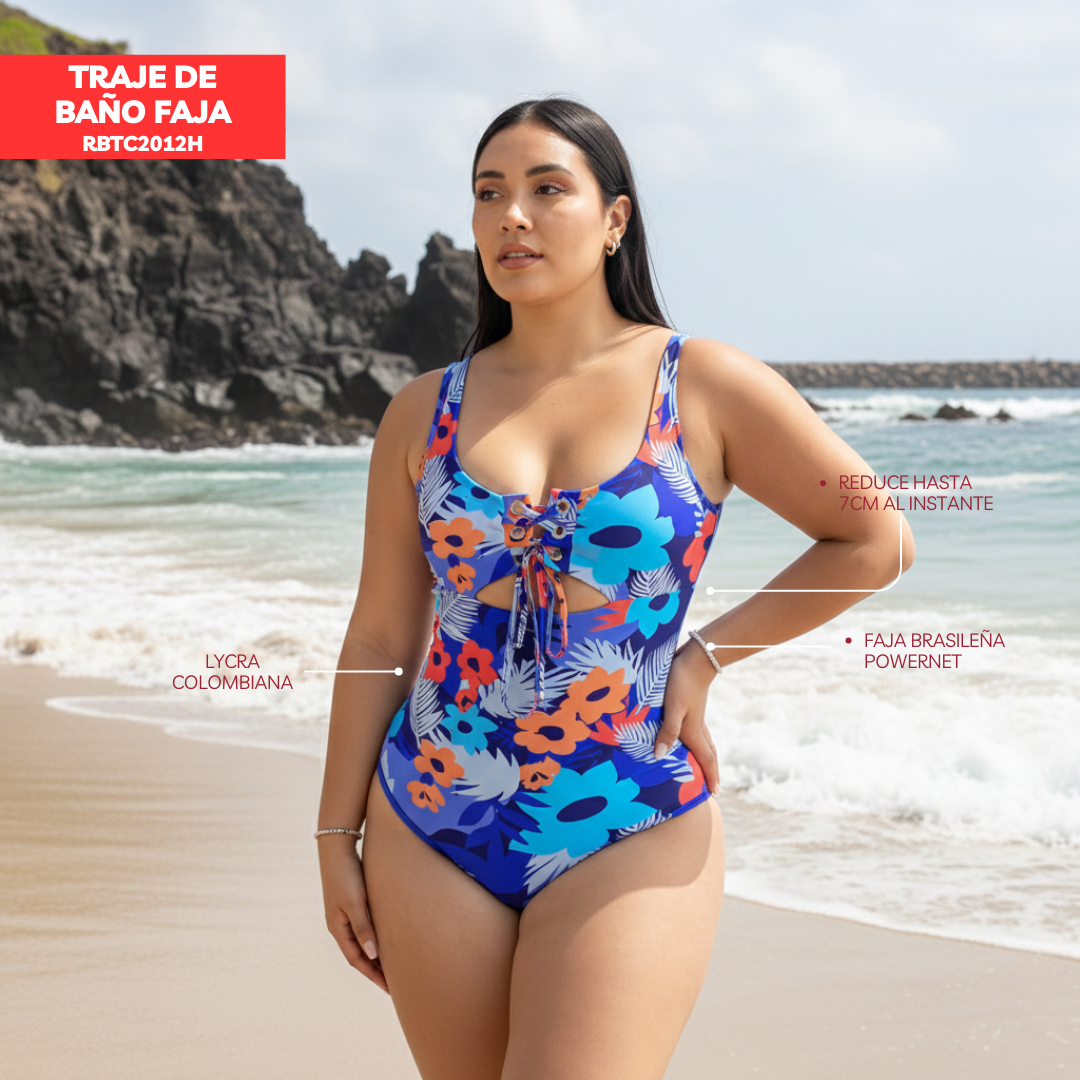 TRAJE DE BAÑO CON FAJA MODA RBTC2012H