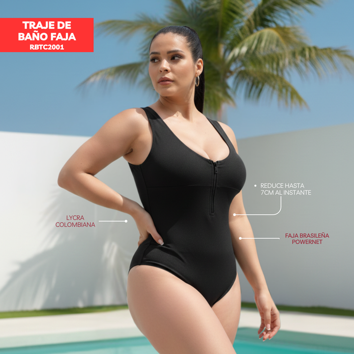 TRAJE DE BAÑO CON FAJA MODA RBTC2001