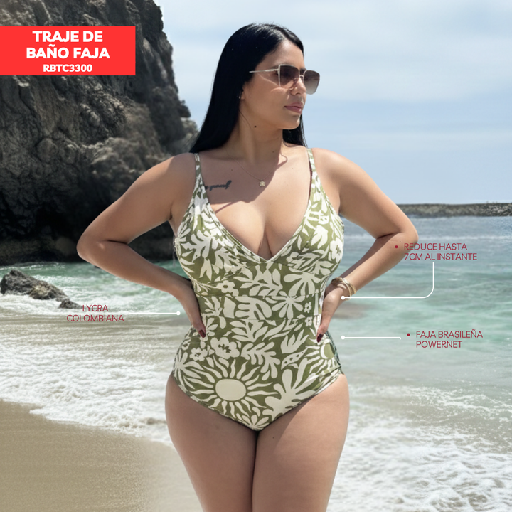 TRAJE DE BAÑO CON FAJA EXCLUSIVE RBTC3300