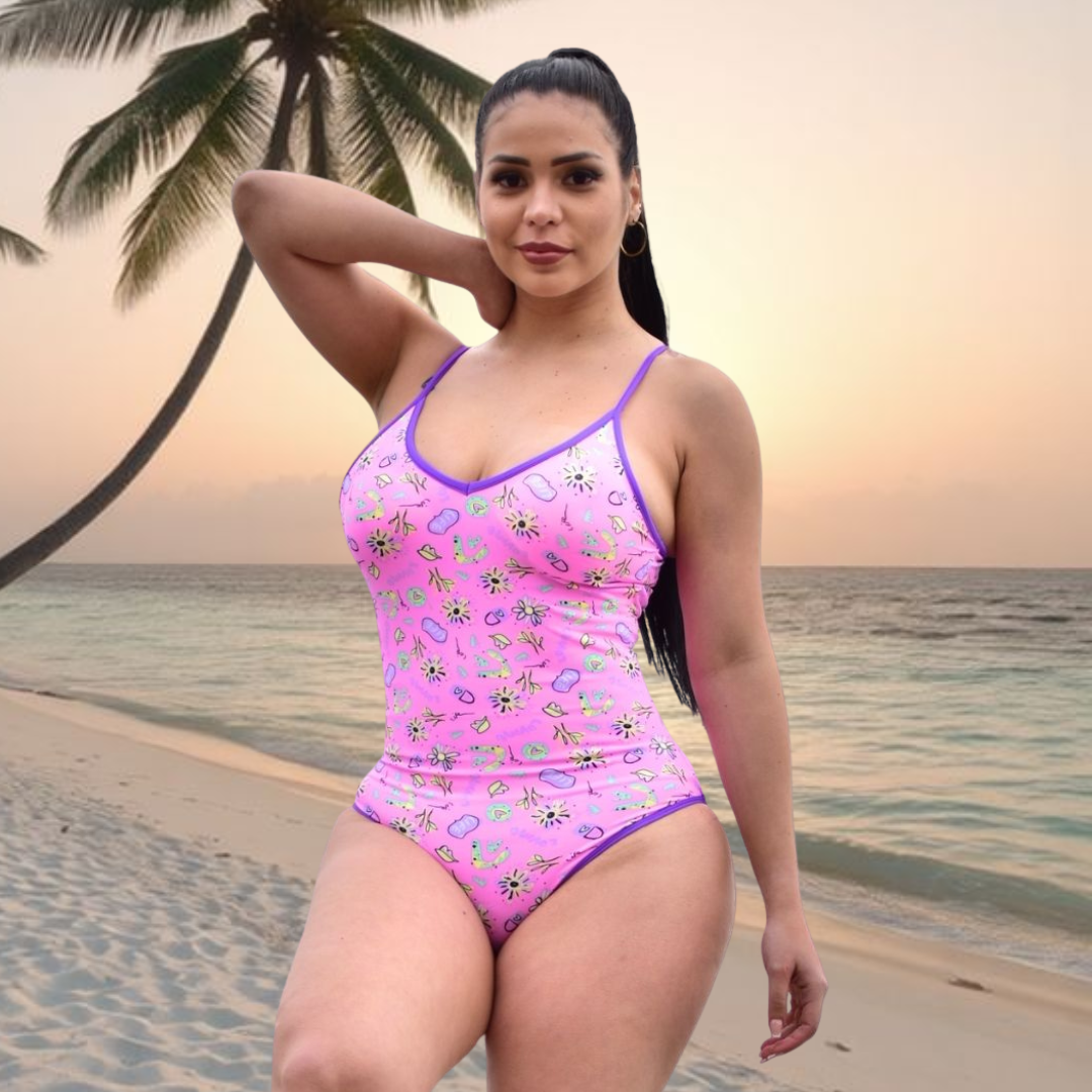TRAJE DE BAÑO CON FAJA CASUAL RBTC4400