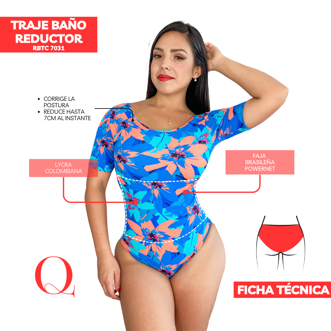 Traje de Baño con Faja Reductor RBTC7031