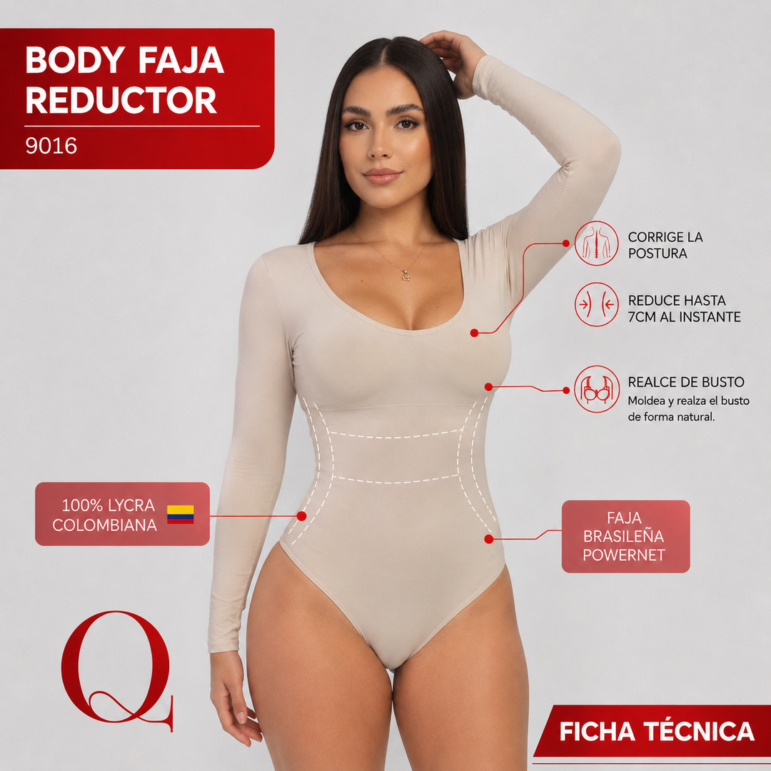 BODY FAJA REDUCTOR COLOMBIANO - TACTO ALGODÓN 9016