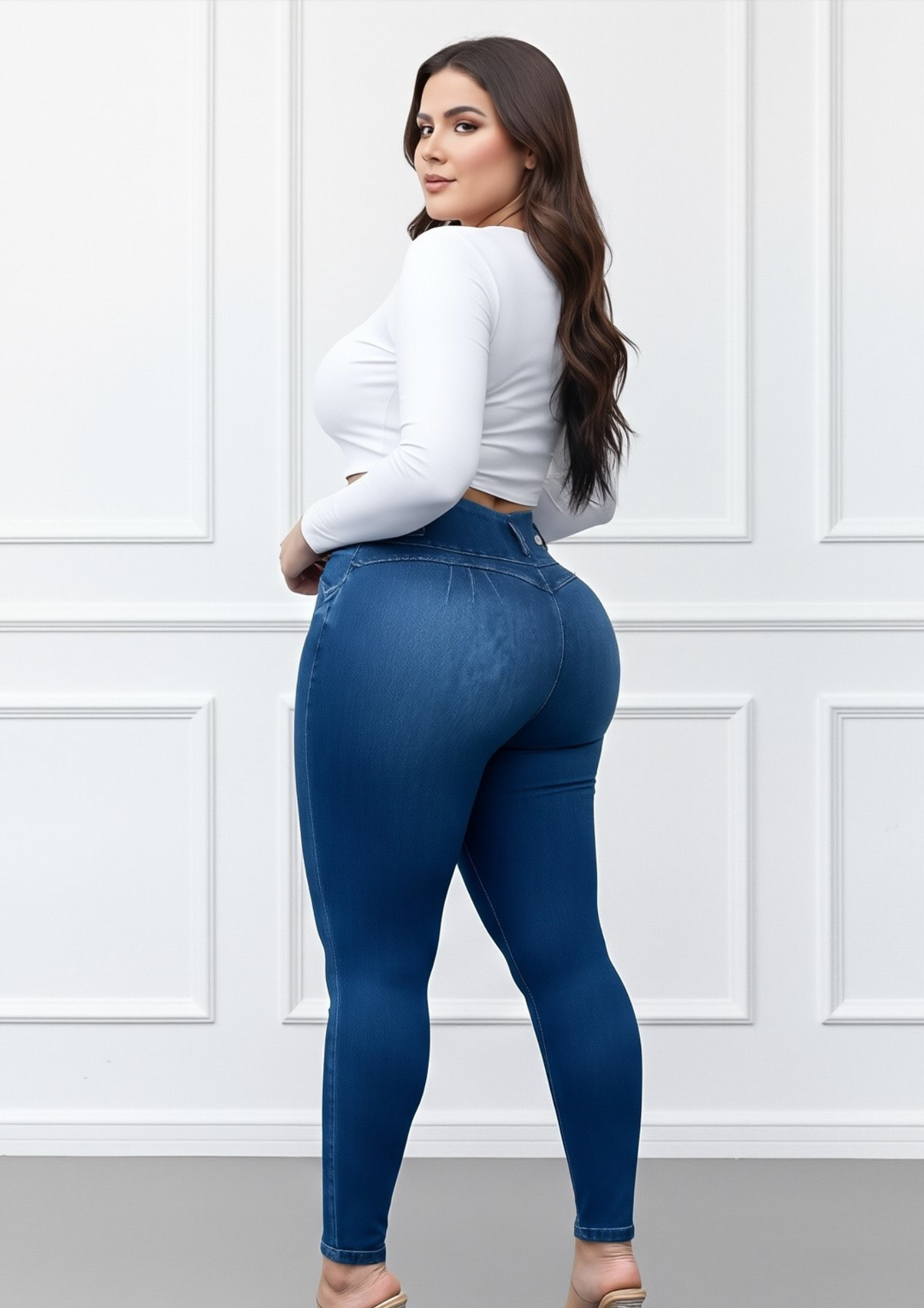 Jeans con Faja Levanta Glúteos 530F