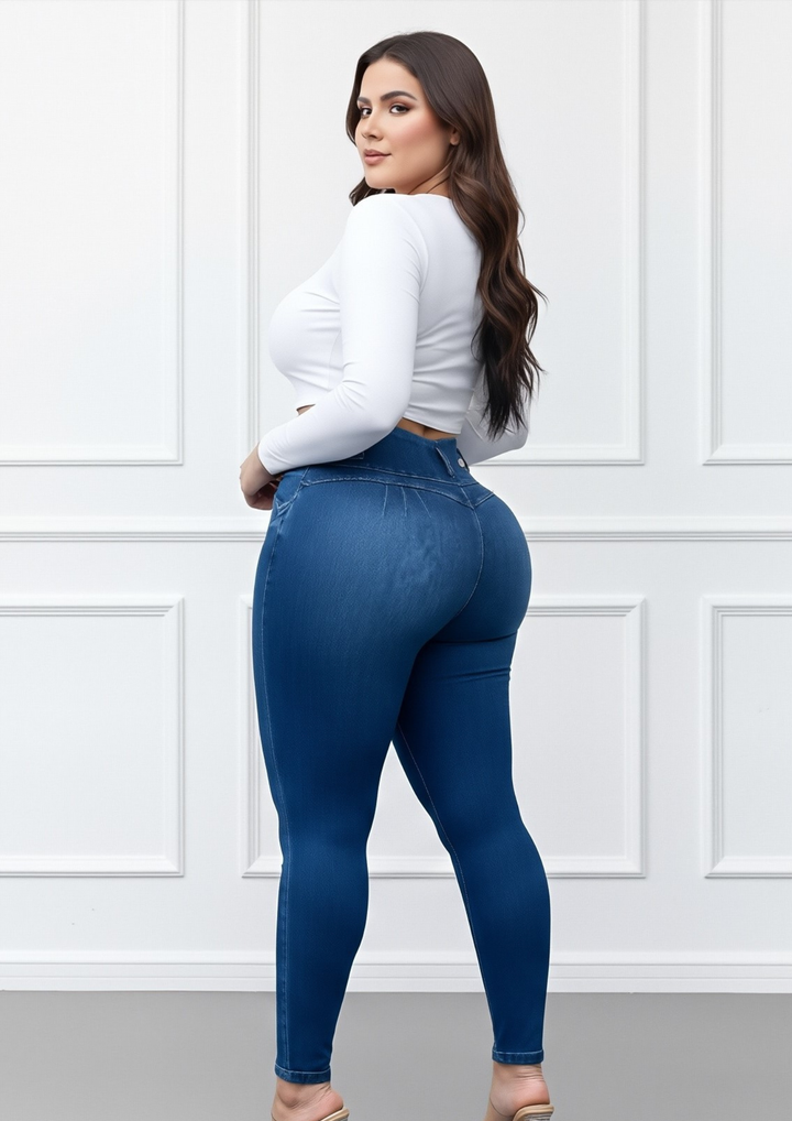 Jeans con Faja Levanta Glúteos 530F