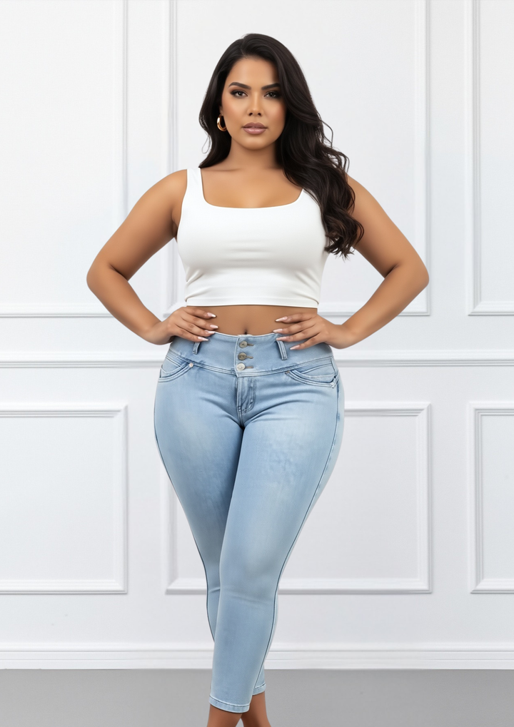 Jeans con Faja Levanta Glúteos 300F