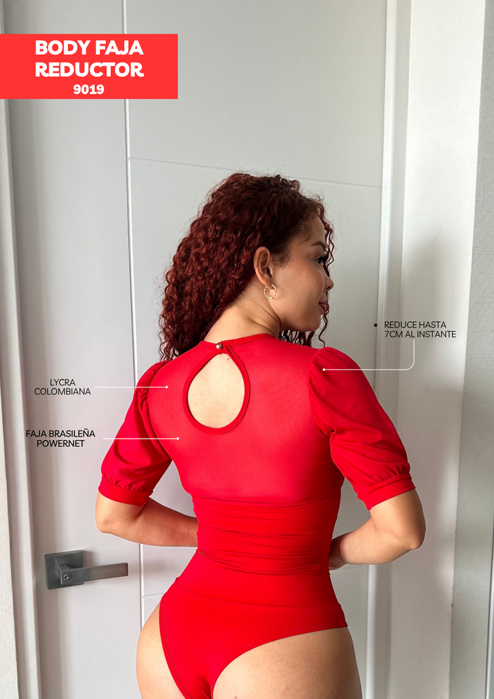 Body Faja Reductor Algodón 9019 ROJO STAR