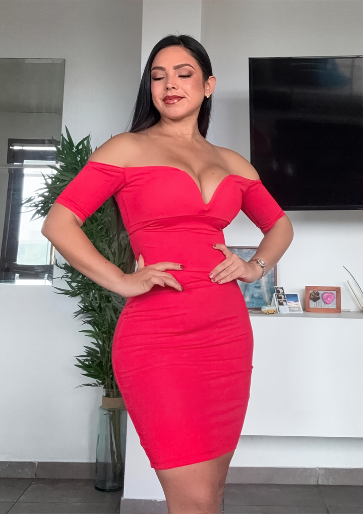 VESTIDO FAJA EXCLUSIVE V9560L